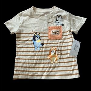 Kids Character T-Shirt - Cream and Brown